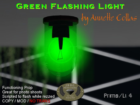 Second Life Marketplace - Green Flashing Light